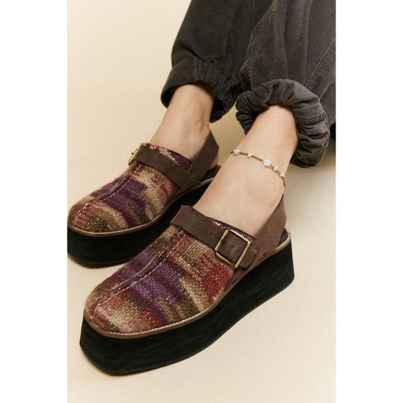 FREE PEOPLE Astrid Platform Mules / Mulberry Mix - Picture 5 of 14
